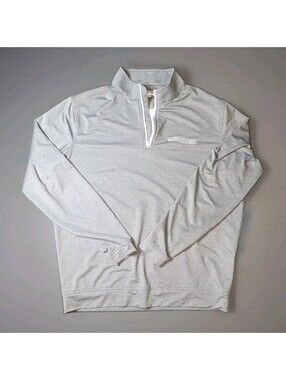 Peter Millar Golf Quarter Zip Gray Large